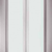 Porte Automatique Ã  2 Vantaux VitrÃ©s avec Encadrement en Inox
